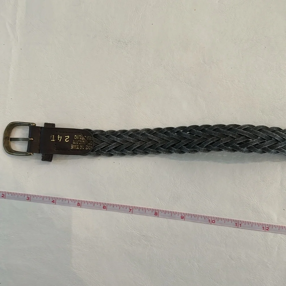 Vintage Brown Braided Belt Kids